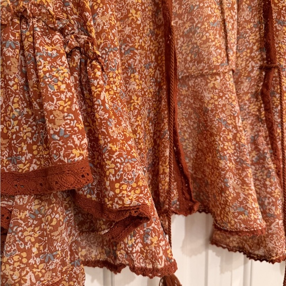 Free People Bohemian Kimono with Tassels - Picture 3 of 4